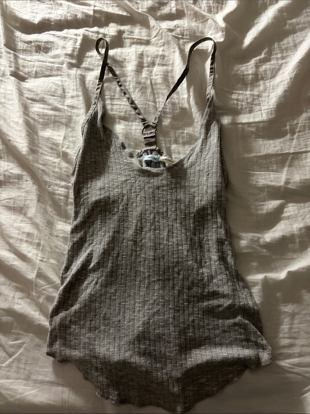Kimchi Blue Gray Ribbed Racerback Camisole